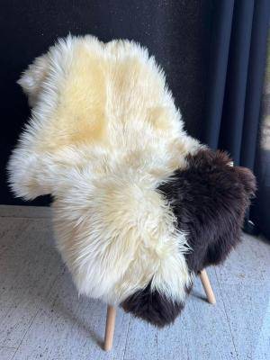 Sheepskins - Melerade - melerade-white-brown-sheepskins-adam-leather