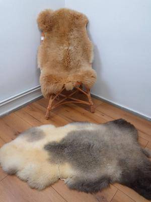 Sheepskins - Meliert  Toffee - Coburg Fox Sheep - natural-meliert-toffee-sheepskin