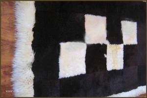 Sheepskins - Patchwork sheepskin rug - accomplished-rectangular-carpets-sheepskin