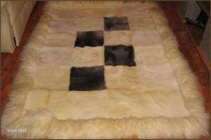 Sheepskins - Patchwork sheepskin rug - awful-rectangular-carpets-sheepskin