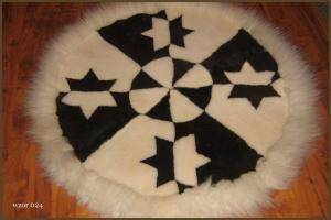Sheepskins - Round carpets - beautiful-round-carpets-sheepskin-adam-leather