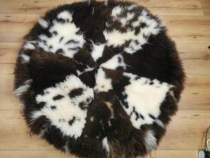 Sheepskins - Round carpets - carpets-adam-leather-eco
