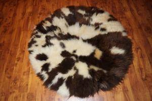 Sheepskins - Round carpets - decorative-round-carpets-sheepskin-adam-leather
