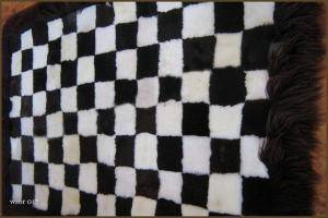 Sheepskins - Patchwork sheepskin rug - excellent-rectangular-carpets-sheepskin