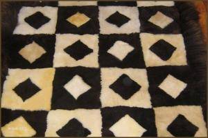 Sheepskins - Patchwork sheepskin rug - exceptional-rectangular-carpets-sheepskin