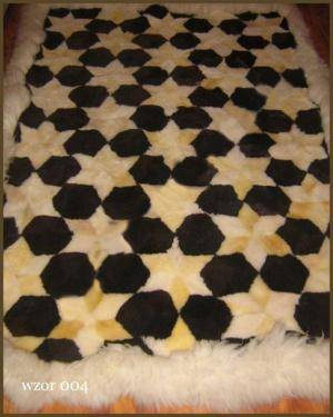 Sheepskins - Patchwork sheepskin rug - fluffy-rectangular-carpets-sheepskin