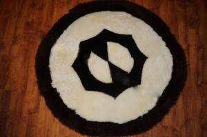 Sheepskins - Round carpets - fluffy-round-carpets-sheepskin-adam-leather
