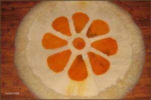 Sheepskins - Round carpets - lovely-round-carpets-sheepskin-eco-adam-leather