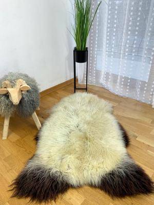 Sheepskins - Sheepskin - melerade-white-sheepskin-adam-leather