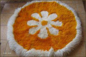 Sheepskins - Round carpets - peachy-round-carpets-sheepskin