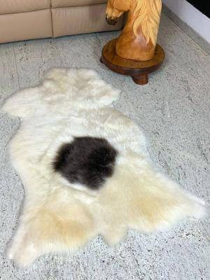 Sheepskins - Sheepskin - white-dots-sheepskin-adam-leather