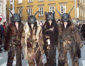 Sheepskins - Long haired sheepskin for Krampus costume - krampussederoberndorfersalzachteufel