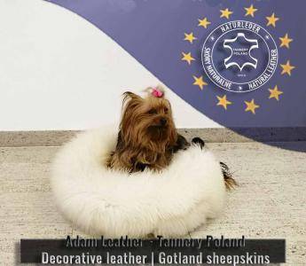 Sheepskins - Dog beds - Made by Nature - Created by Adam Leather - Tannery Poland - Decorative leather | Gotland sheepskins 