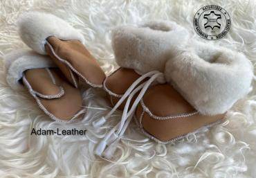 Sheepskins - Zakopane sheepskin slippers and gloves from Adam Leather