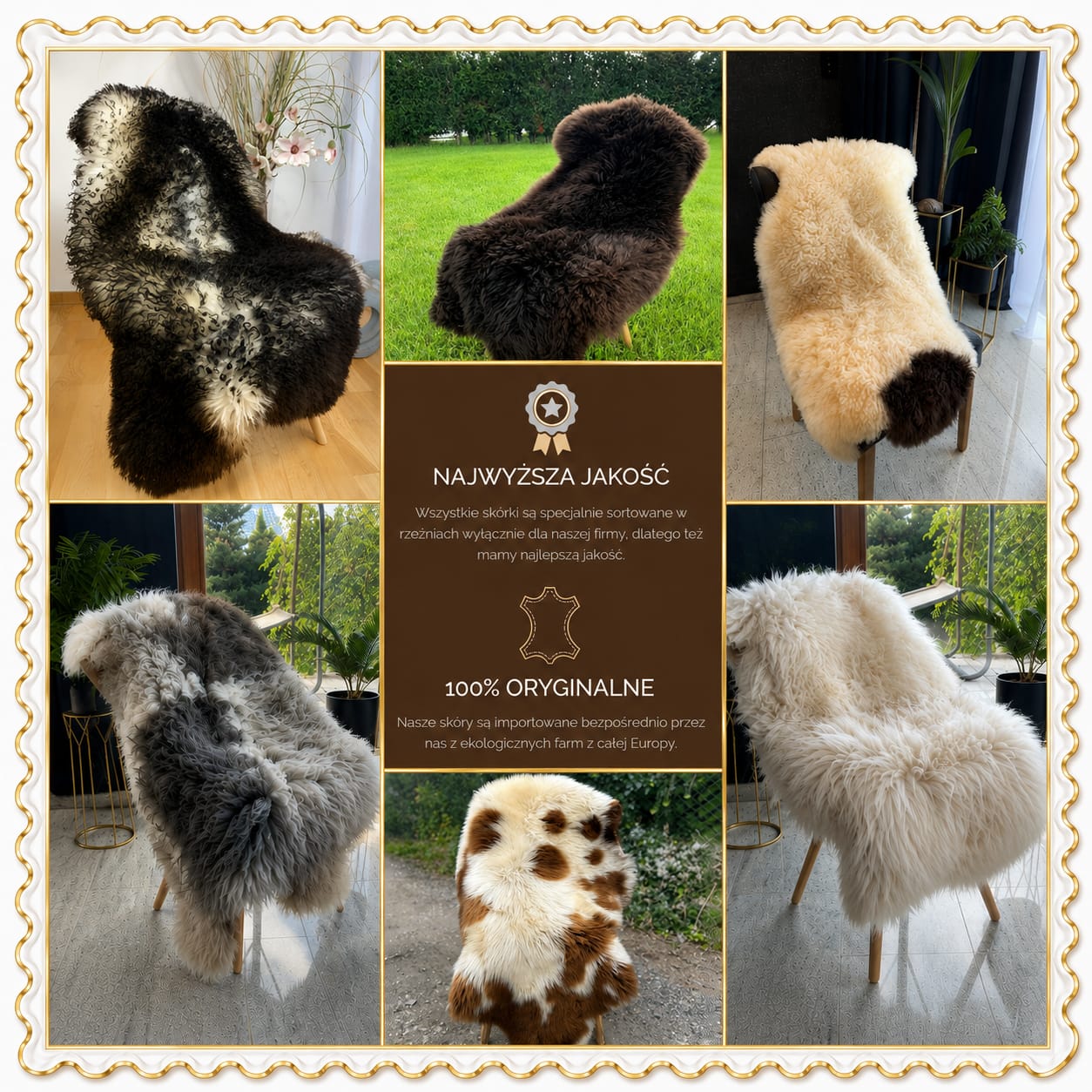 Sheepskins - Our Swedish sheepskins catch your eye from the first moment, check them out.