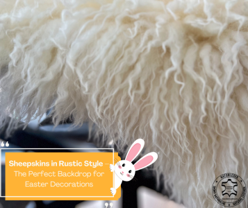 Sheepskins - Sheepskins in Rustic Style – The Perfect Backdrop for Easter Decorations